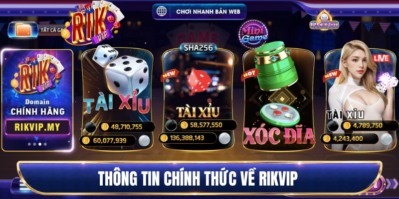 Thông tin chính thức về Rikvip